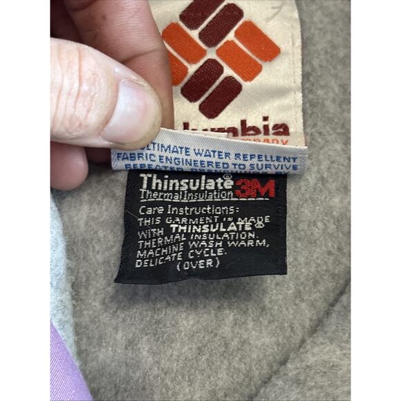 Vintage Columbia Ski Bomber Jacket Woman’s Small Purple Thinsulate 3m - Picture 5 of 8